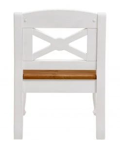 Maison Belfort Armlehnenstuhl Villefort - Kiefer massiv - Kiefer Weiß / Kiefer Bernstein -Deutschland Stühle Verkaufs-Shop 1000201385 211122 08325703119 DETAILS P000000001000201385