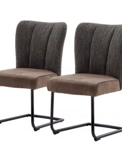 Fredriks Esszimmerstuhl Arleta (2er-Set) - Anthrazit