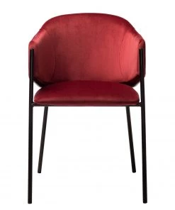 Mørteens Armlehnenstuhl Koloa I - Samt / Stahl - Bordeaux / Schwarz -Deutschland Stühle Verkaufs-Shop 1000205088 201105 13560700026 DETAILS P000000001000205088