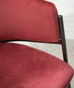 Mørteens Armlehnenstuhl Koloa I - Samt / Stahl - Bordeaux / Schwarz -Deutschland Stühle Verkaufs-Shop 1000205088 201229 14352800009 DETAILS P000000001000205088