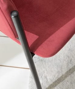 Mørteens Armlehnenstuhl Koloa I - Samt / Stahl - Bordeaux / Schwarz -Deutschland Stühle Verkaufs-Shop 1000205088 201229 14353100010 DETAILS P000000001000205088