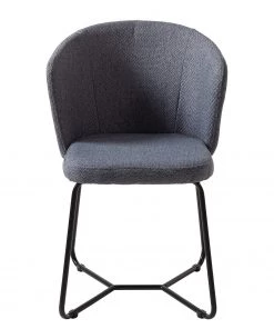 Mørteens Armlehnenstuhl Tulia - Webstoff / Stahl - Dunkelgrau / Schwarz -Deutschland Stühle Verkaufs-Shop 1000205089 201013 18330000002 DETAILS P000000001000205089