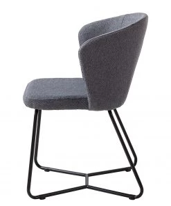 Mørteens Armlehnenstuhl Tulia - Webstoff / Stahl - Dunkelgrau / Schwarz -Deutschland Stühle Verkaufs-Shop 1000205089 201013 18330200003 DETAILS P000000001000205089