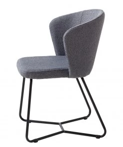 Mørteens Armlehnenstuhl Tulia - Webstoff / Stahl - Dunkelgrau / Schwarz -Deutschland Stühle Verkaufs-Shop 1000205089 201013 18330300004 DETAILS P000000001000205089