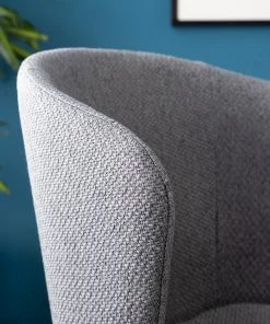 Mørteens Armlehnenstuhl Tulia - Webstoff / Stahl - Dunkelgrau / Schwarz -Deutschland Stühle Verkaufs-Shop 1000205089 201130 09444900003 DETAILS P000000001000205089