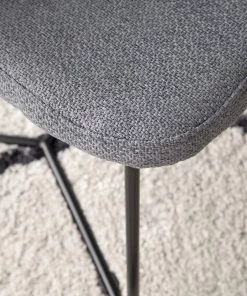 Mørteens Armlehnenstuhl Tulia - Webstoff / Stahl - Dunkelgrau / Schwarz -Deutschland Stühle Verkaufs-Shop 1000205089 201130 09444900006 DETAILS P000000001000205089