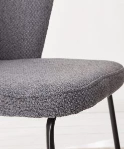 Mørteens Armlehnenstuhl Tulia - Webstoff / Stahl - Dunkelgrau / Schwarz -Deutschland Stühle Verkaufs-Shop 1000205089 210129 13285700004 DETAILS P000000001000205089