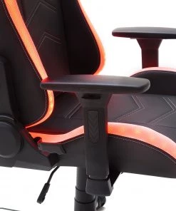 Furnitive LED Gaming Chair MC Racing - Kunstleder / Kunststoff - Schwarz / Weiß -Deutschland Stühle Verkaufs-Shop 1000205591 200310 11152900086 DETAILS P000000001000205591