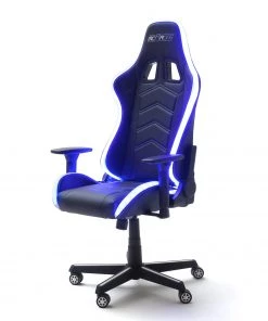 Furnitive LED Gaming Chair MC Racing - Kunstleder / Kunststoff - Schwarz / Weiß -Deutschland Stühle Verkaufs-Shop 1000205591 200310 11153000098 DETAILS P000000001000205591