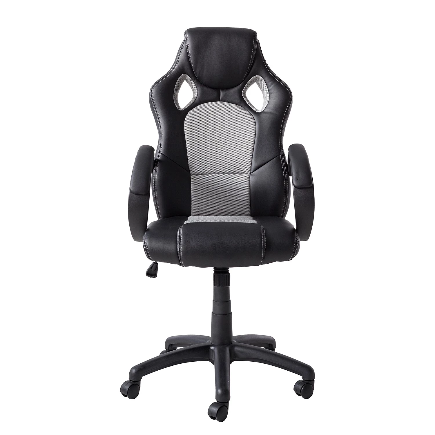 Furnitive Gaming Chair Livaro - Kunstleder & Mesh / Kunststoff - Schwarz / Grau 4 Furnitive Gaming Chair Livaro - Kunstleder & Mesh / Kunststoff - Schwarz / Grau – Bild 4
