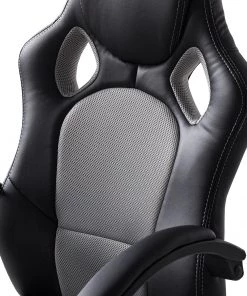 Furnitive Gaming Chair Livaro - Kunstleder & Mesh / Kunststoff - Schwarz / Grau 20 Furnitive Gaming Chair Livaro - Kunstleder & Mesh / Kunststoff - Schwarz / Grau -Deutschland Stühle Verkaufs-Shop 1000207821 201008 11430700013 DETAILS P000000001000207821