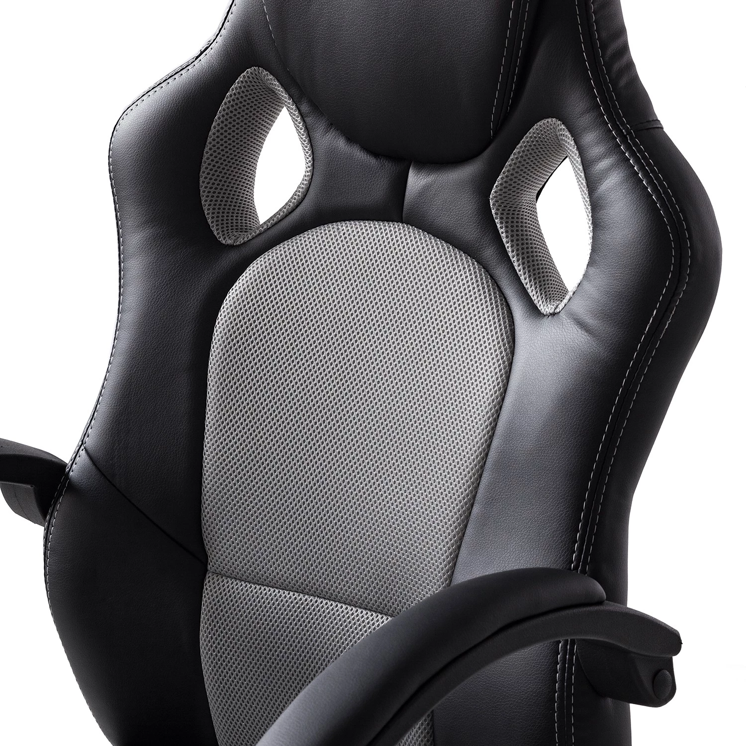 Furnitive Gaming Chair Livaro - Kunstleder & Mesh / Kunststoff - Schwarz / Grau 7 Furnitive Gaming Chair Livaro - Kunstleder & Mesh / Kunststoff - Schwarz / Grau – Bild 7