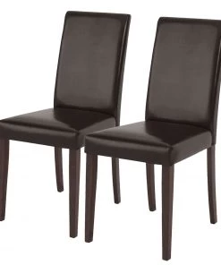 Loftscape Esszimmerstuhl Linwood (2er-Set) - Braun - Dunkelbraun