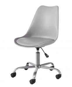 Loftscape Bürodrehstuhl Derlan - Kunstleder / Metall - Grau