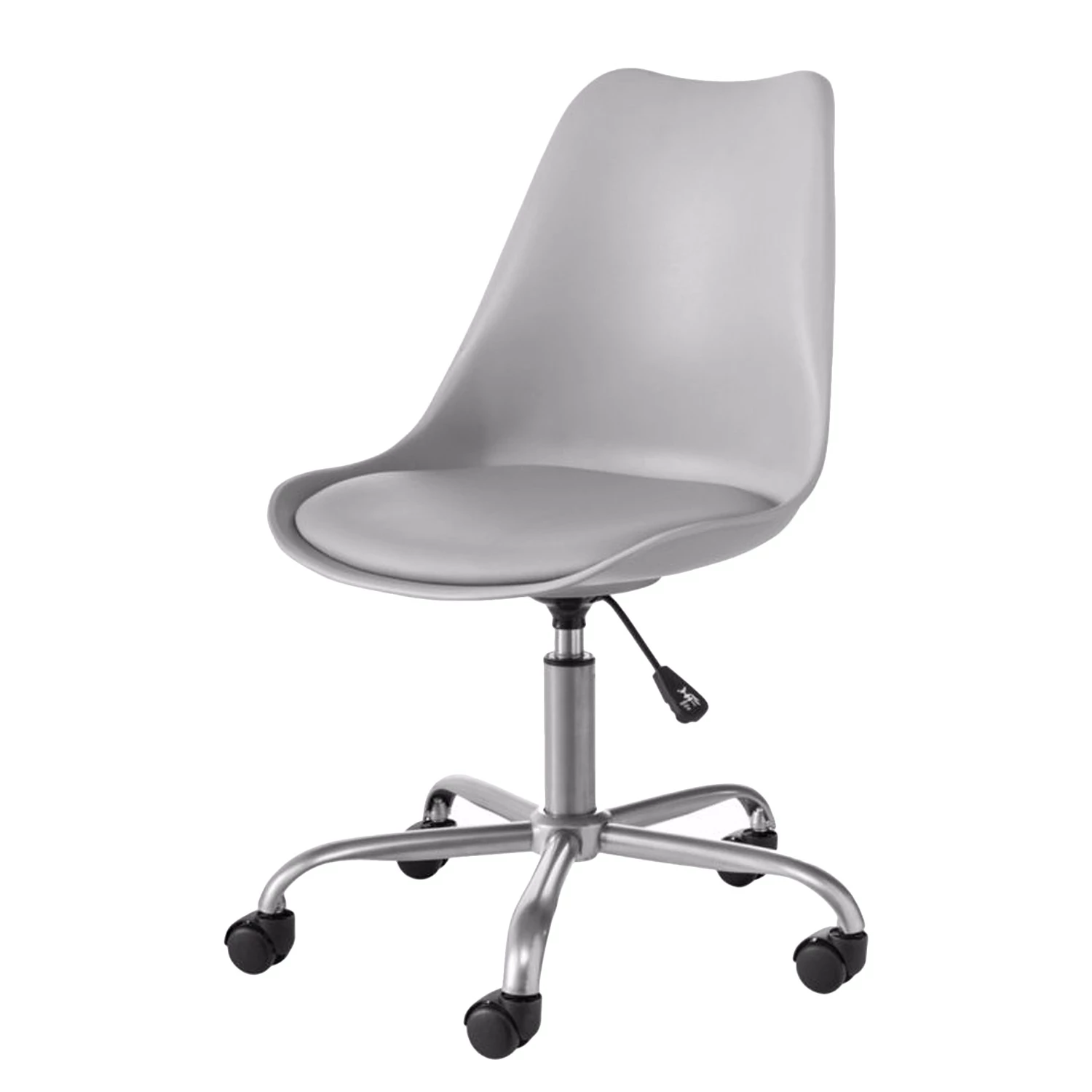 Loftscape Bürodrehstuhl Derlan - Kunstleder / Metall - Grau 1 Loftscape Bürodrehstuhl Derlan - Kunstleder / Metall - Grau