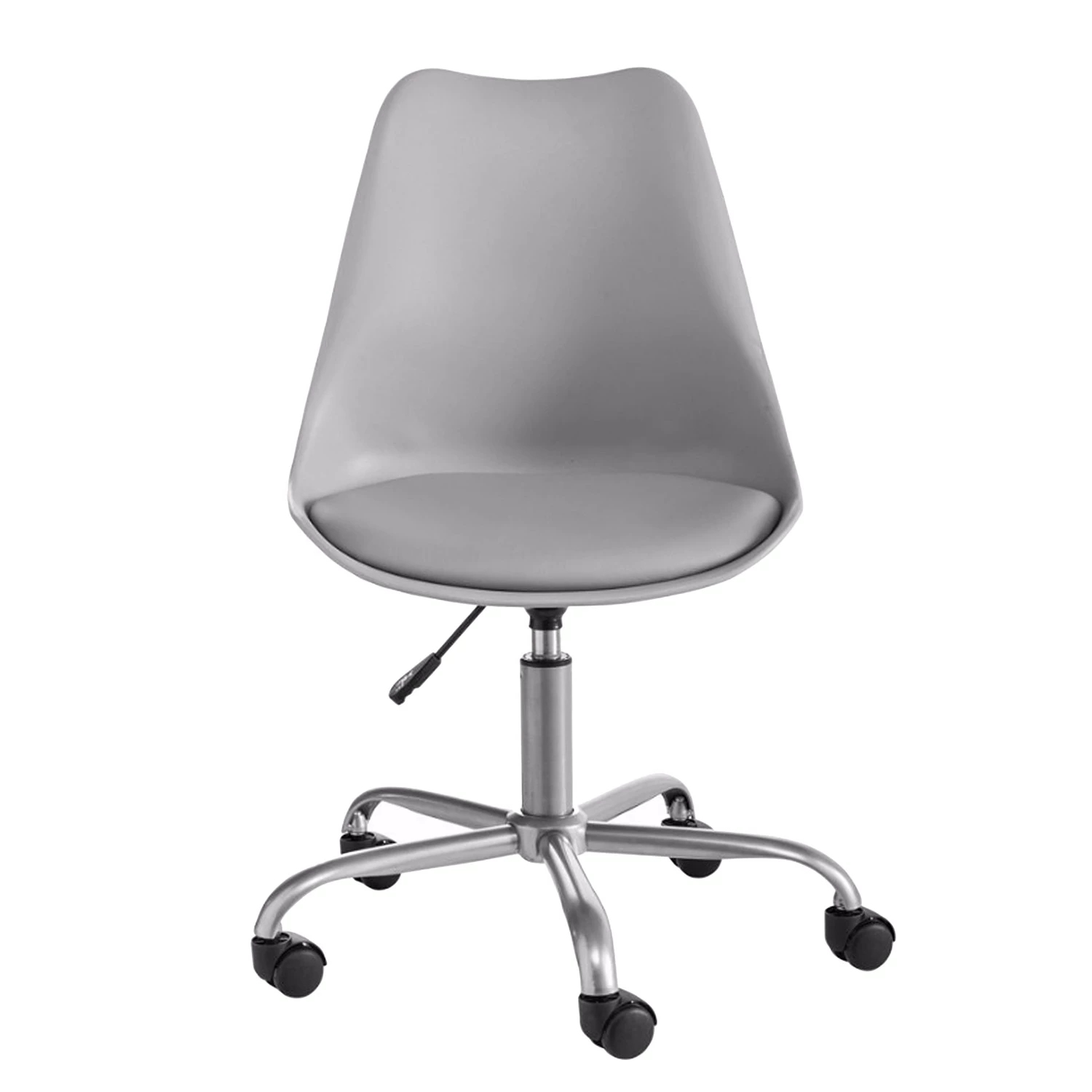 Loftscape Bürodrehstuhl Derlan - Kunstleder / Metall - Grau 2 Loftscape Bürodrehstuhl Derlan - Kunstleder / Metall - Grau – Bild 2