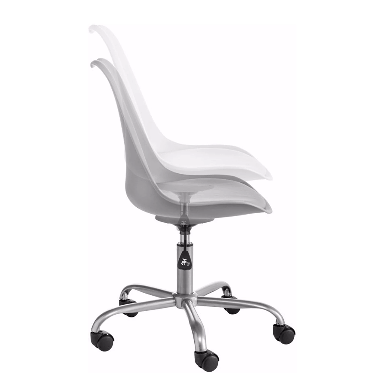 Loftscape Bürodrehstuhl Derlan - Kunstleder / Metall - Grau 5 Loftscape Bürodrehstuhl Derlan - Kunstleder / Metall - Grau – Bild 5