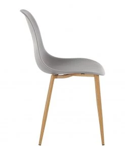 Mørteens Esszimmerstuhl Murdo (2er-Set) - Kunststoff / Metall - Eiche Dekor - Lichtgrau -Deutschland Stühle Verkaufs-Shop 1000208138 200324 13573800119 DETAILS P000000001000208138