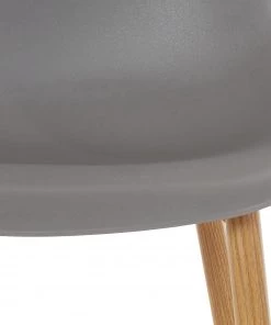 Mørteens Esszimmerstuhl Murdo (2er-Set) - Kunststoff / Metall - Eiche Dekor - Lichtgrau -Deutschland Stühle Verkaufs-Shop 1000208138 200324 13574000121 DETAILS P000000001000208138