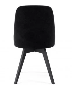 Tenzo Polsterstuhl Lux I (2er-Set) - Samt / Eiche massiv - Stoff Vika: Schwarz - Schwarz -Deutschland Stühle Verkaufs-Shop 1000208578 200327 14003600009 DETAILS P000000001000208578