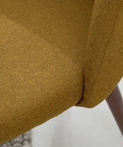 Mørteens Polsterstuhl Jacklin III (2er-Set) - Webstoff / Metall - Walnuss Dekor - Senfgelb -Deutschland Stühle Verkaufs-Shop 1000208738 210120 13385000004 DETAILS P000000001000208738 2