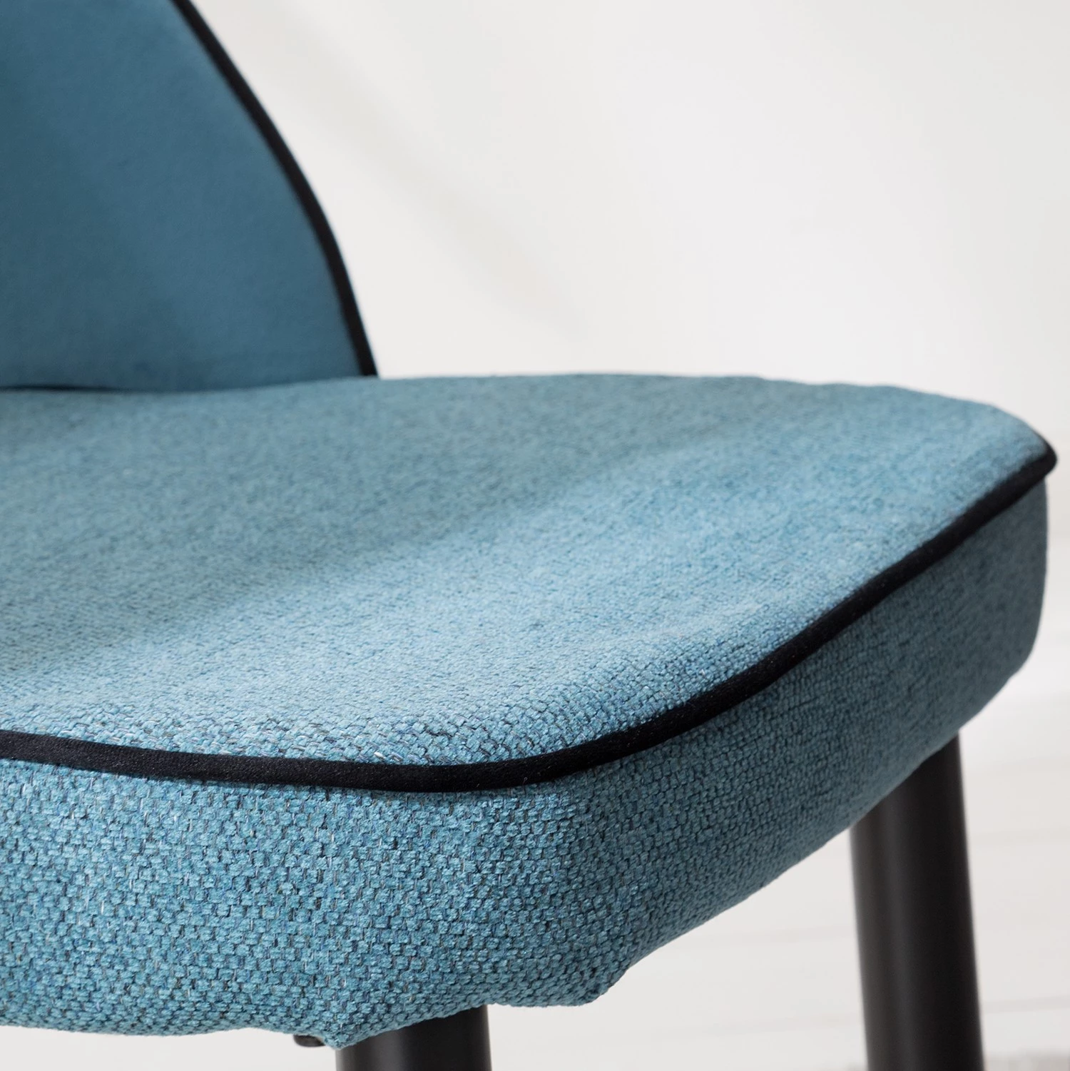 Jack & Alice Polsterstuhl Jacky (2er-Set) - Webstoff & Samt / Metall - Grau Meliert / Schwarz 8 Jack & Alice Polsterstuhl Jacky (2er-Set) - Webstoff & Samt / Metall - Grau Meliert / Schwarz – Bild 8