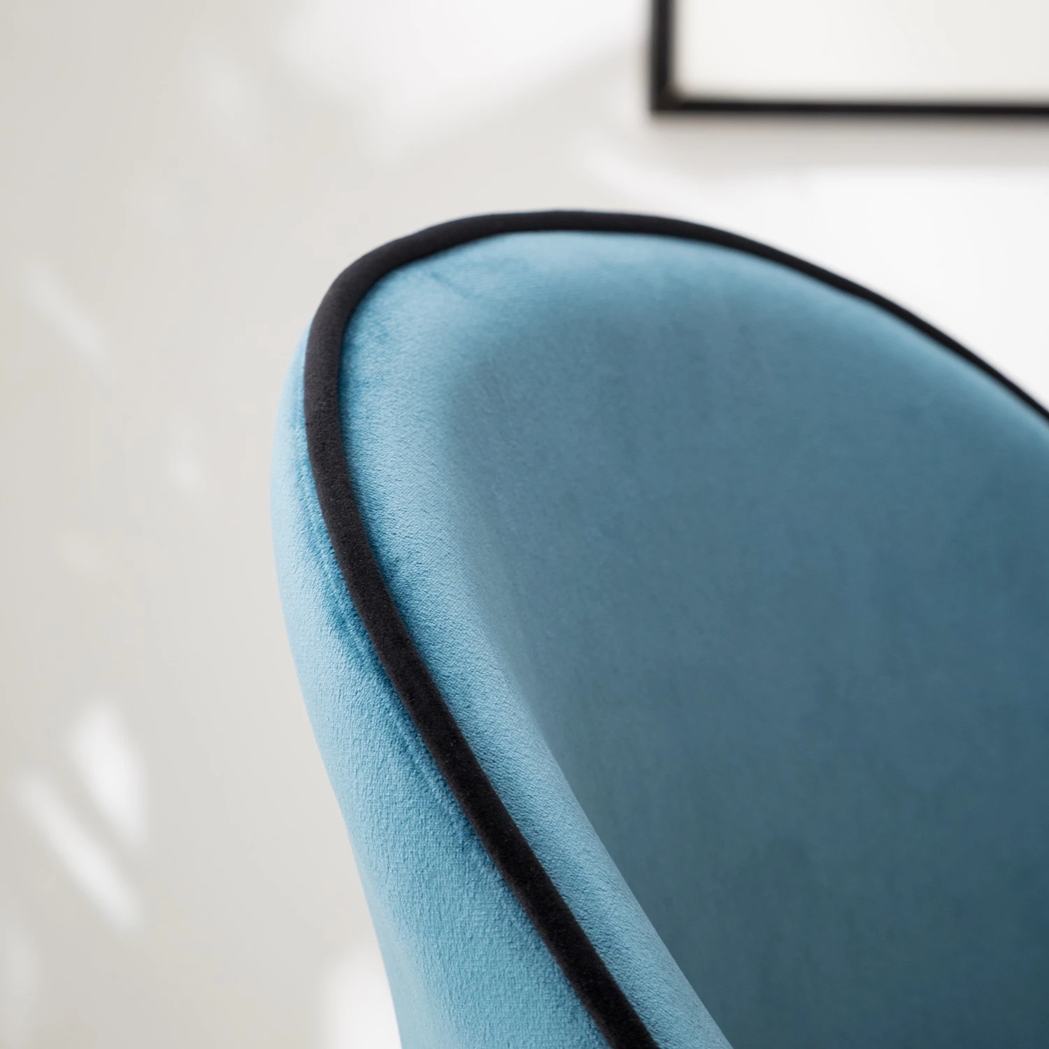 Jack & Alice Polsterstuhl Jacky (2er-Set) - Webstoff & Samt / Metall - Grau Meliert / Schwarz 13 Jack & Alice Polsterstuhl Jacky (2er-Set) - Webstoff & Samt / Metall - Grau Meliert / Schwarz – Bild 13