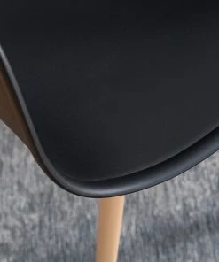 Mørteens Armlehnenstuhl Odon - Kunststoff / Metall - Eiche Dekor - Schwarz - Einzelstuhl -Deutschland Stühle Verkaufs-Shop 1000208972 201229 16274500003 DETAILS P000000001000208972