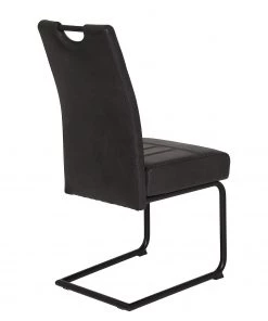 Loftscape Freischwinger Bovina (2er-Set) - Microfaser / Metall - Schwarz - Vintage Schwarz -Deutschland Stühle Verkaufs-Shop 1000209409 200402 15485300037 DETAILS P000000001000209409