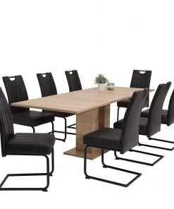 Loftscape Freischwinger Bovina (2er-Set) - Microfaser / Metall - Schwarz - Vintage Schwarz -Deutschland Stühle Verkaufs-Shop 1000209409 200402 15485400040 DETAILS P000000001000209409