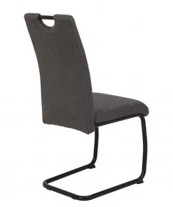 Loftscape Freischwinger La Paz III - Webstoff / Metall - Schwarz - Anthrazit - 2er Set -Deutschland Stühle Verkaufs-Shop 1000209416 200402 15492600080 DETAILS P000000001000209416