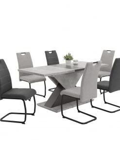 Loftscape Freischwinger La Paz III - Webstoff / Metall - Schwarz - Anthrazit - 2er Set -Deutschland Stühle Verkaufs-Shop 1000209416 200402 15492800083 DETAILS P000000001000209416