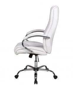 Duo Collection Chefsessel Cedric - Kunstleder / Metall - Weiß / Chrom -Deutschland Stühle Verkaufs-Shop 1000210733 200407 11051500027 DETAILS P000000001000210733