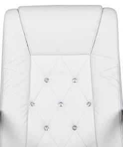 Duo Collection Chefsessel Cedric - Kunstleder / Metall - Weiß / Chrom -Deutschland Stühle Verkaufs-Shop 1000210733 200407 11051700029 DETAILS P000000001000210733