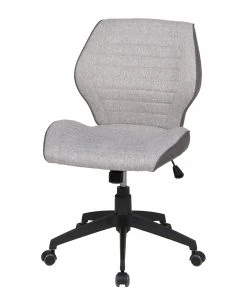 Duo Collection Bürodrehstuhl Madita - Webstoff / Metall - Hellgrau / Schwarz