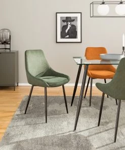 Jack & Alice Polsterstuhl Beebe (2er-Set) - Dunkelgrün -Deutschland Stühle Verkaufs-Shop 1000210866 201229 14241500001 MOOD DETAILS P000000001000210866 mood