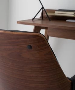 Mørteens Bürostuhl Luumaki - Kunstleder - Schwarz / Walnuss -Deutschland Stühle Verkaufs-Shop 1000210873 210129 12411800004 DETAILS P000000001000210873