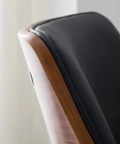 Mørteens Bürostuhl Luumaki - Kunstleder - Schwarz / Walnuss -Deutschland Stühle Verkaufs-Shop 1000210873 210129 12411800008 DETAILS P000000001000210873