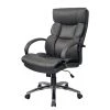 Furnitive Chefsessel Blackford XXL - Kunstleder / Metall - Grau / Chrom