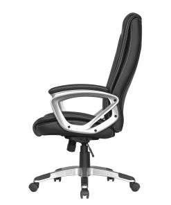 Furnitive Chefsessel Hauxley XXL - Kunstleder - Schwarz / Silber -Deutschland Stühle Verkaufs-Shop 1000211329 200511 14230900014 DETAILS P000000001000211329