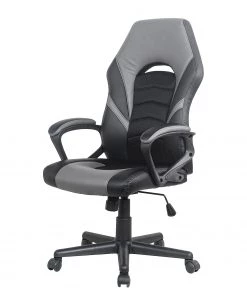 Furnitive Gaming Chair Monaca - Kunstleder - Schwarz / Dunkelgrau