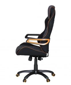 Furnitive Gaming Chair Vance - Webstoff / Flachgewebe - Schwarz / Orange -Deutschland Stühle Verkaufs-Shop 1000211723 200506 12473100080 DETAILS P000000001000211723