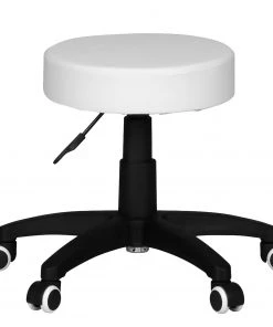 Furnitive Bürohocker Lemley - Kunstleder - Weiß