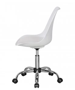 Furnitive Bürostuhl Kahoka - Kunstleder / Metall - Chrom - Weiß -Deutschland Stühle Verkaufs-Shop 1000211737 200506 12473400170 DETAILS P000000001000211737