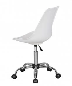 Furnitive Bürostuhl Kahoka - Kunstleder / Metall - Chrom - Weiß -Deutschland Stühle Verkaufs-Shop 1000211737 200506 12473400171 DETAILS P000000001000211737