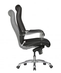 Furnitive Chefsessel Caracol - Kunstleder / Aluminium - Schwarz -Deutschland Stühle Verkaufs-Shop 1000211764 200506 12474000379 DETAILS P000000001000211764