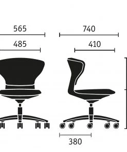 Sedus Bürostuhl turn around I - Grau -Deutschland Stühle Verkaufs-Shop 1000212379 200507 14153900019 SKETCH DETAILS P000000001000212379 sketch