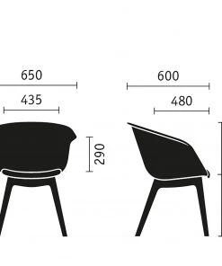 Sedus Armlehnenstuhl on spot III - Weiß / Buche Hell -Deutschland Stühle Verkaufs-Shop 1000212399 200507 14154300083 SKETCH DETAILS P000000001000212399 sketch