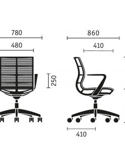 Sedus Bürostuhl se:joy I - Schwarz -Deutschland Stühle Verkaufs-Shop 1000212425 200507 14155200202 SKETCH DETAILS P000000001000212425 sketch