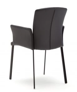 GWINNER Armlehnenstuhl Carola - Echtleder / Eisen - Schwarz -Deutschland Stühle Verkaufs-Shop 1000213643 200529 06223300023 DETAILS P000000001000213643